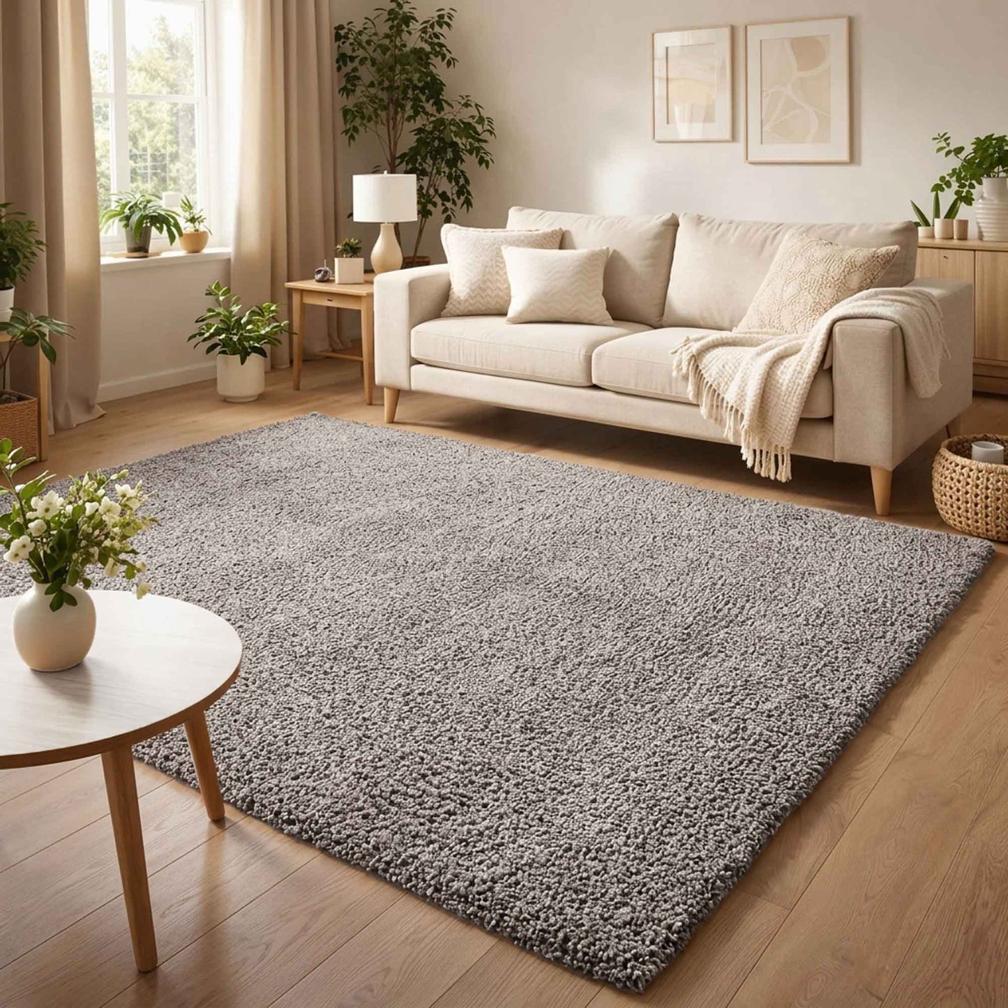 Ainsley Shaggy Rug - Dark Grey