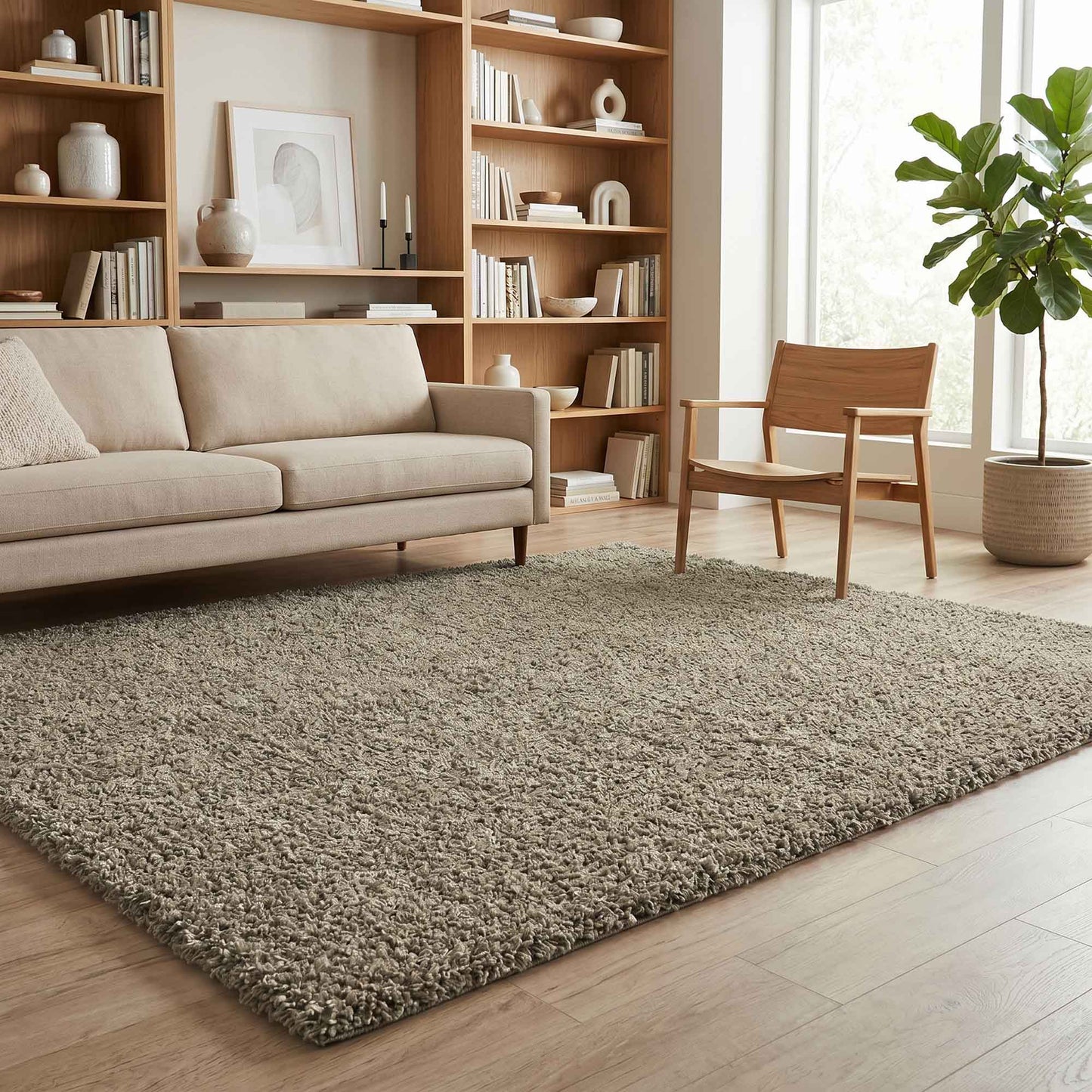 Ainsley Shaggy Rug - Dark Grey