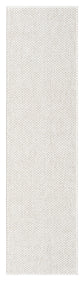 Cream Avior Mottle bobble rug, flat portrait view