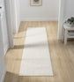 Cream Avior Mottle bobble rug, runner size