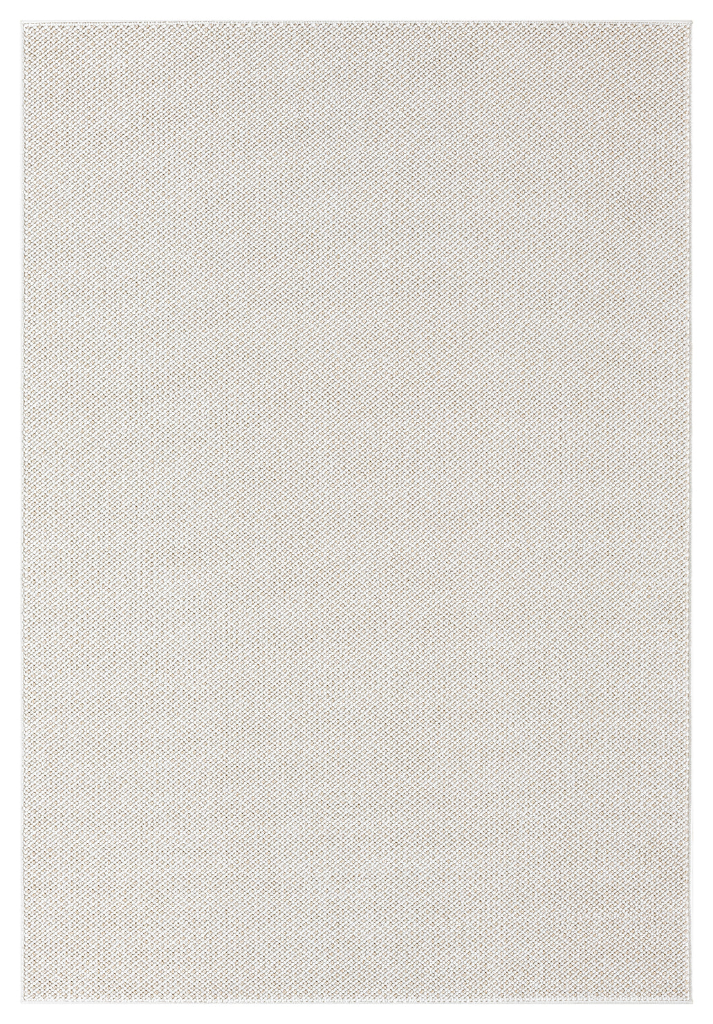 Cream Avior Mottle bobble rug, top-down view