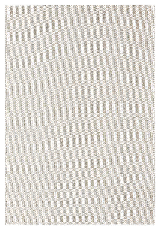 Cream Avior Mottle bobble rug, top-down view