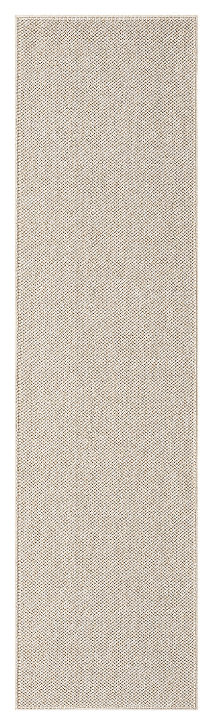Beige Avior bobble rug, runner size 2