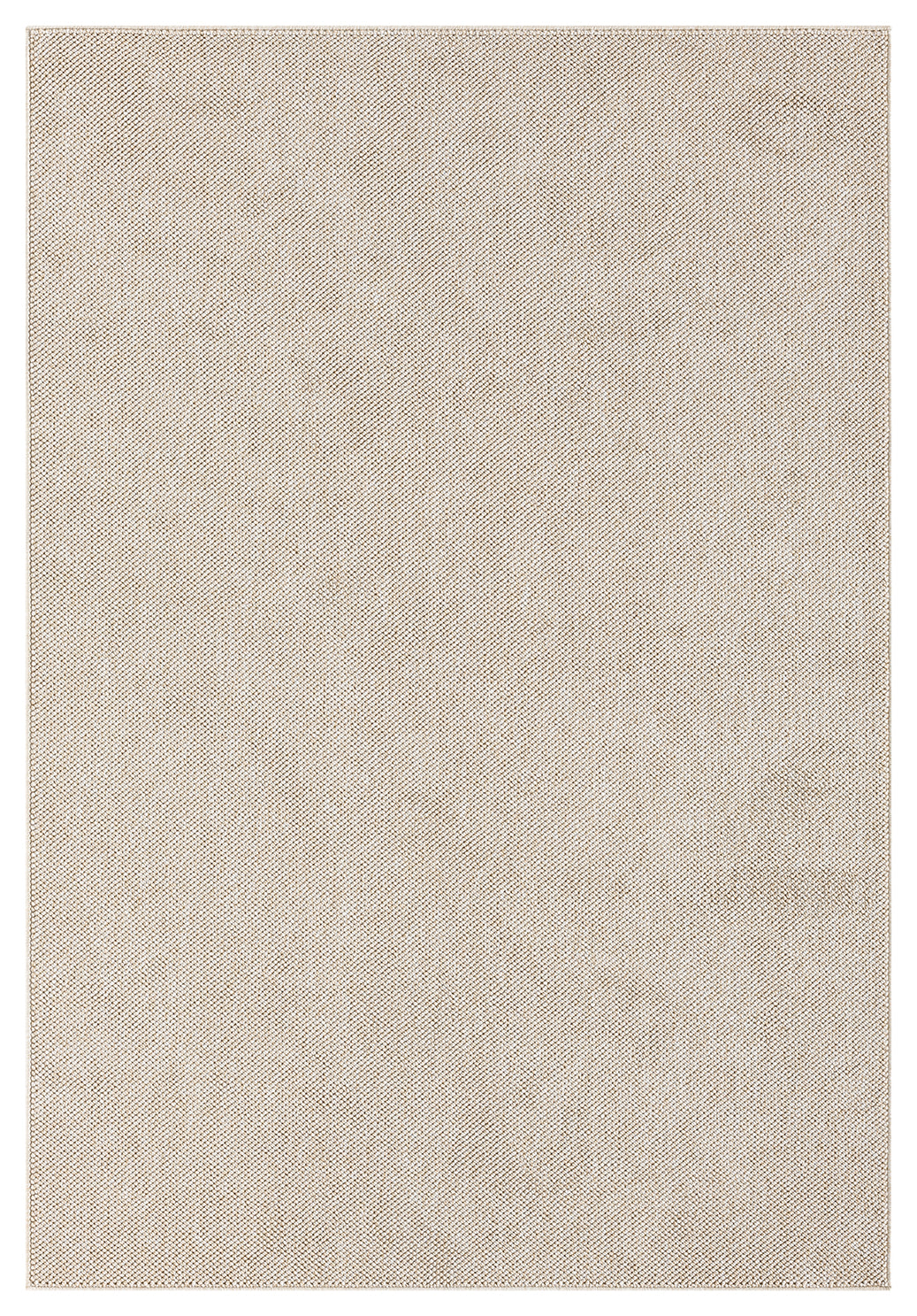 Beige Avior bobble rug, top-down view