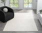 Cream Avior bobble rug, in a room setting 2