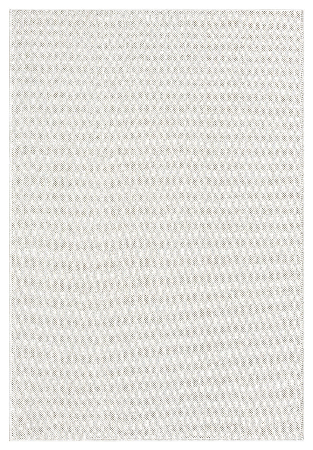 Cream Avior bobble rug, top-down view