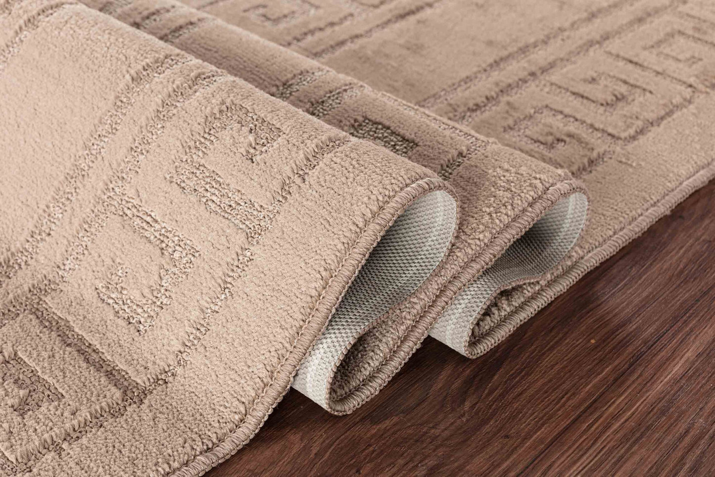 IVY Greek Key Door Mat - Beige