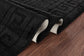 IVY Greek Key Door Mat - Black