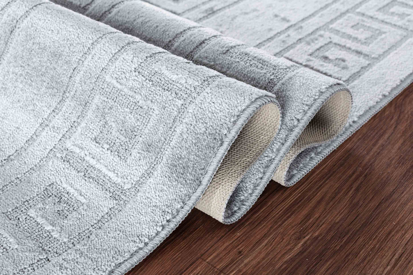 IVY Greek Key Door Mat - Dark Grey