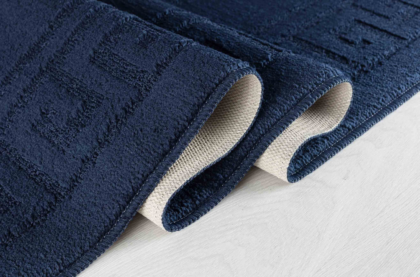IVY Greek Key Door Mat - Navy