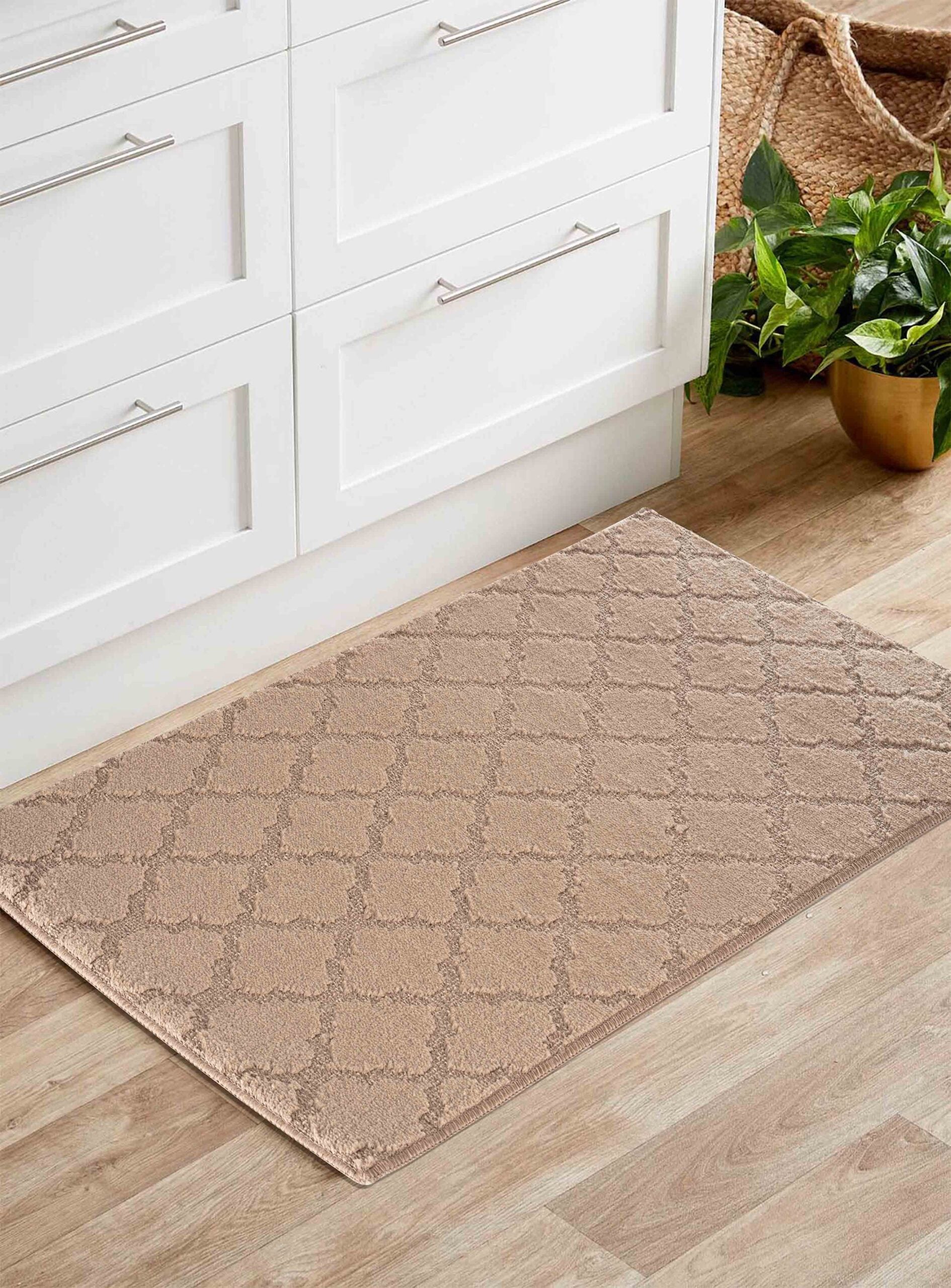 IVY Trellis Door Mat - Beige