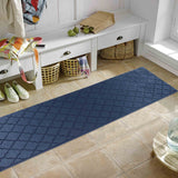 IVY Trellis Door Mat - Navy