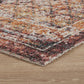 Multicolour Aress Lattice modern rug, side profile