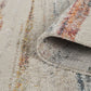 Multicolour Aress Stripe modern rug, close-up pile detail