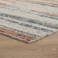 Multicolour Aress Stripe modern rug, side profile