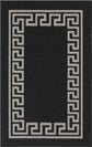 Havana Greek Key Door Mat - Black