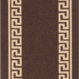 Havana Greek Key Door Mat - Brown