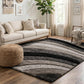 California Hand-Carved Shaggy Rug - Waves Bronze