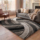 California Hand-Carved Shaggy Rug - Swirl Bronze