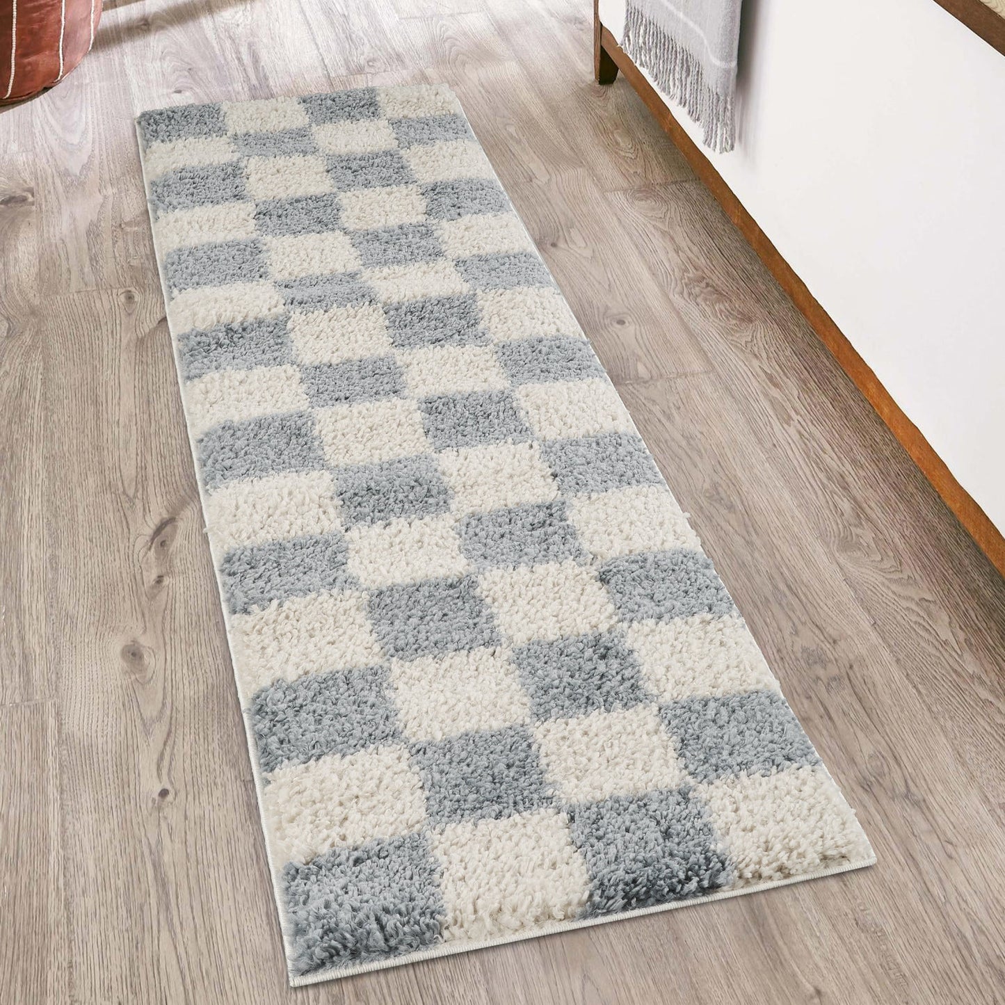 Chester Checkerboard Rug - Jade