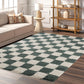 Chester Checkerboard Rug - Jade