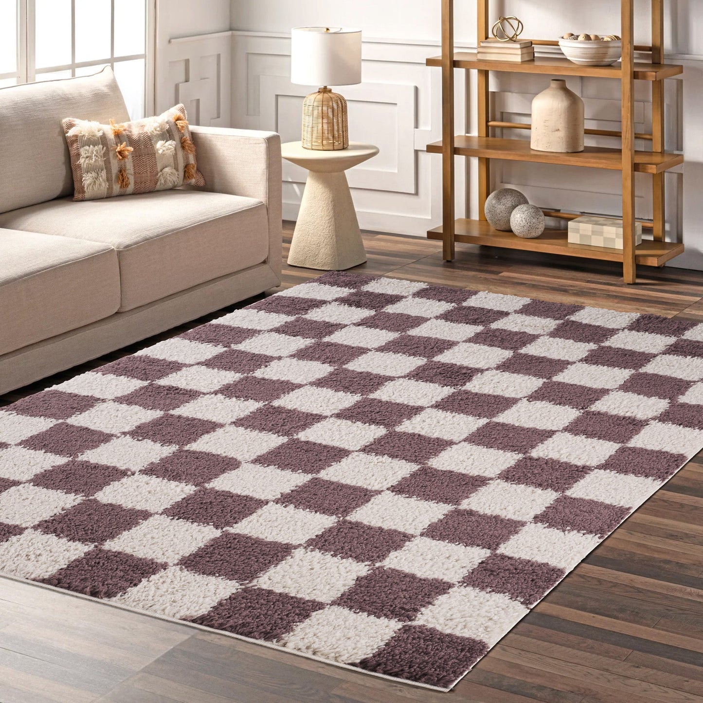 Chester Checkerboard Rug - Jade