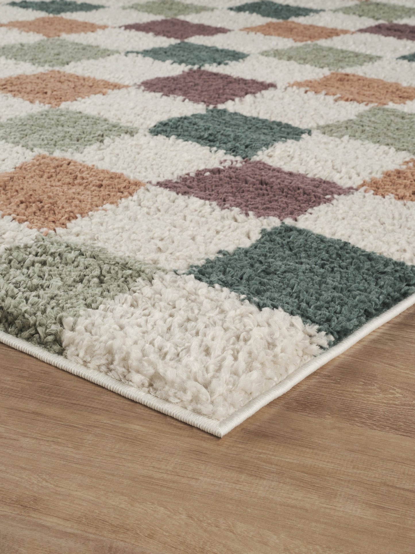 Chester Checkerboard Rug - Jade