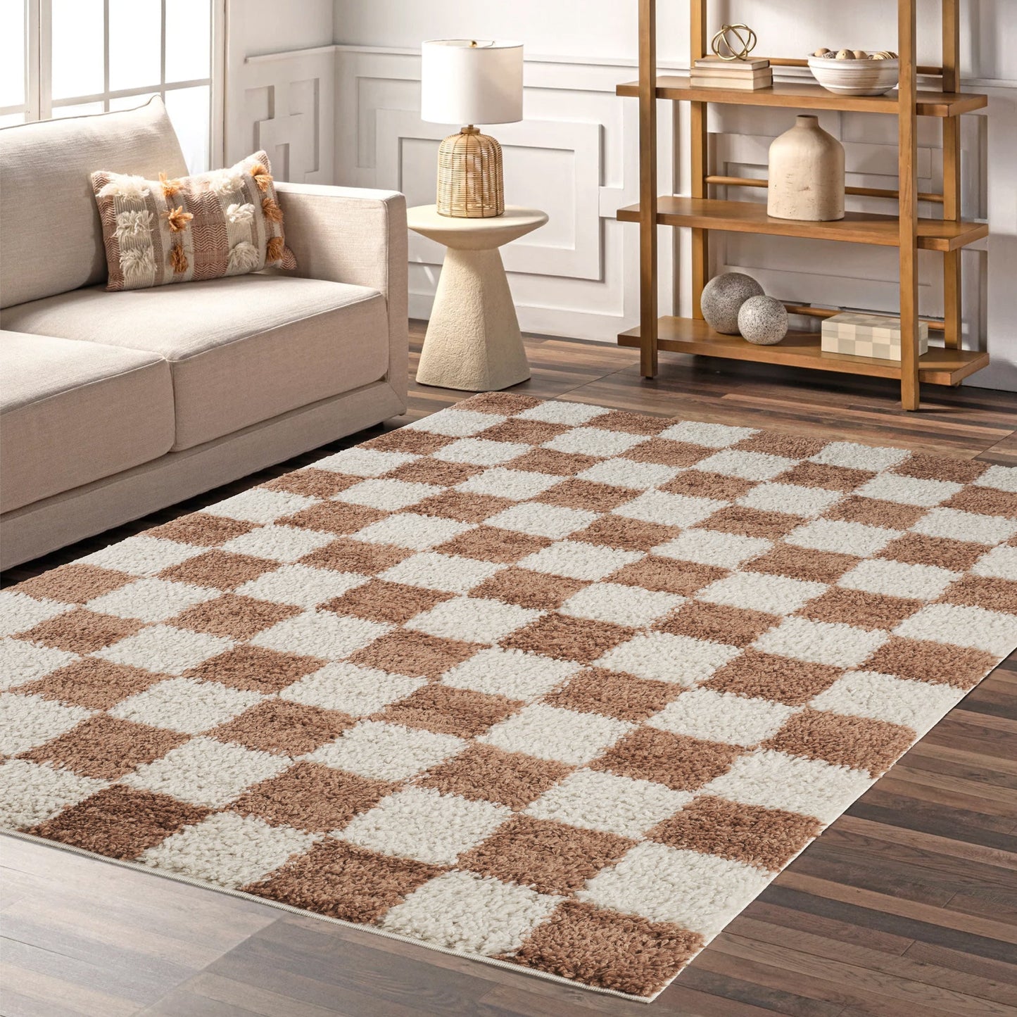 Chester Checkerboard Rug - Jade