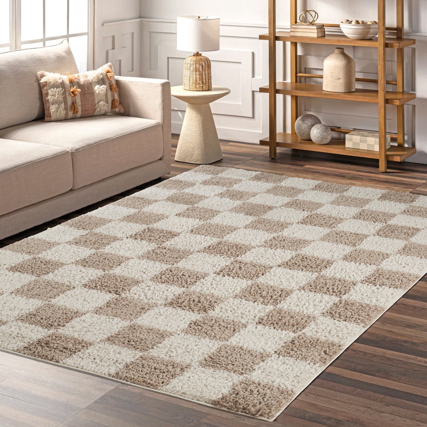 Chester Checkerboard Rug - Jade