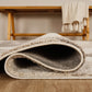 Santiago Carved Abstract Rug - Curve Grey