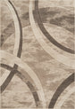 Santiago Carved Abstract Rug - Curve Grey