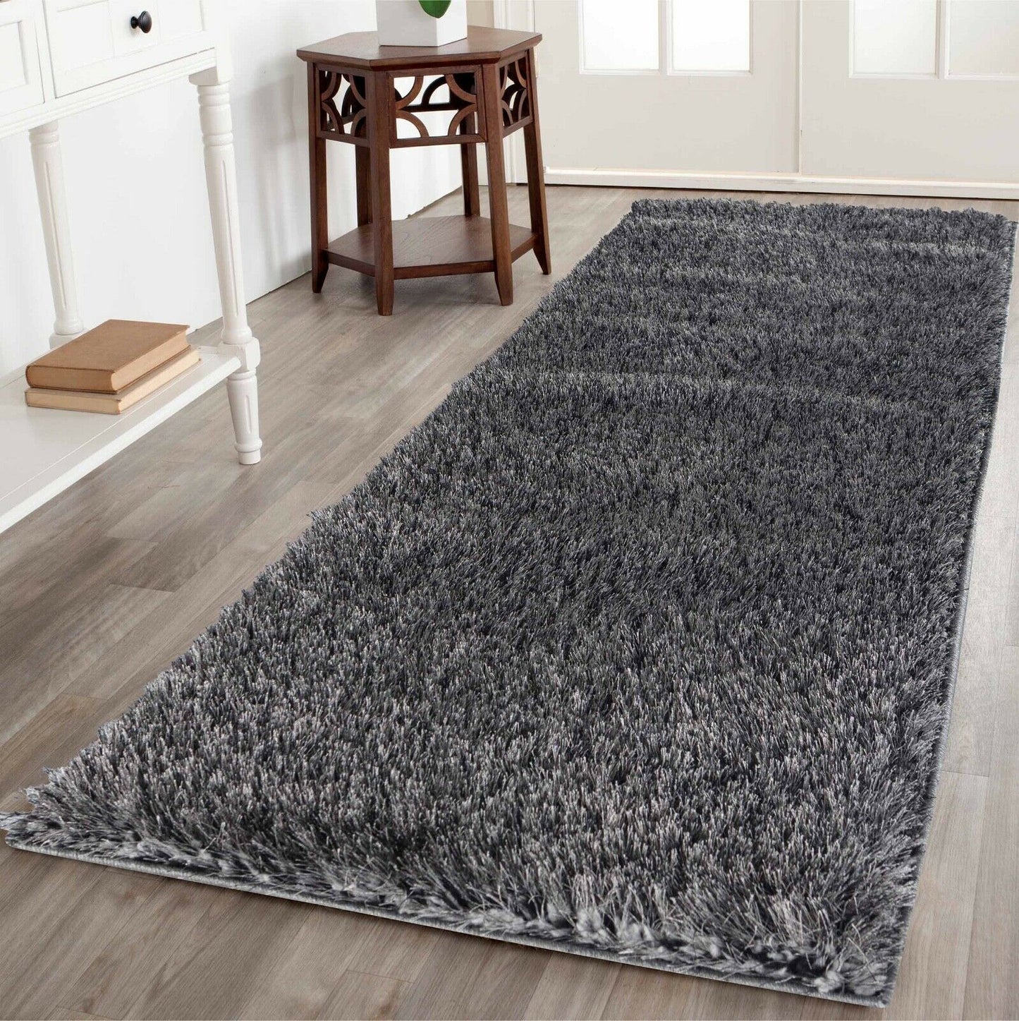 California Plain Shaggy Rug - Dark Grey