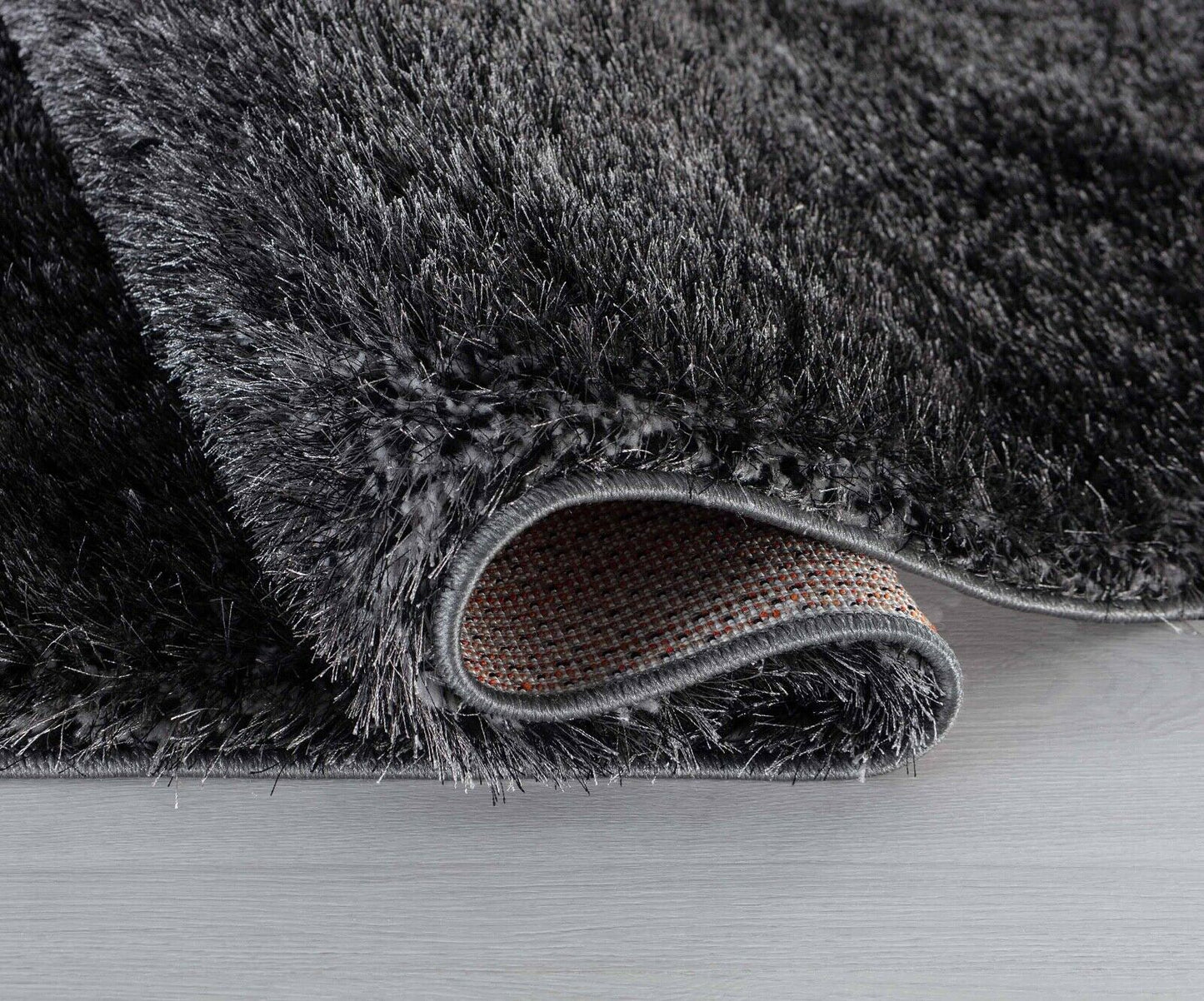 California Plain Shaggy Rug - Dark Grey