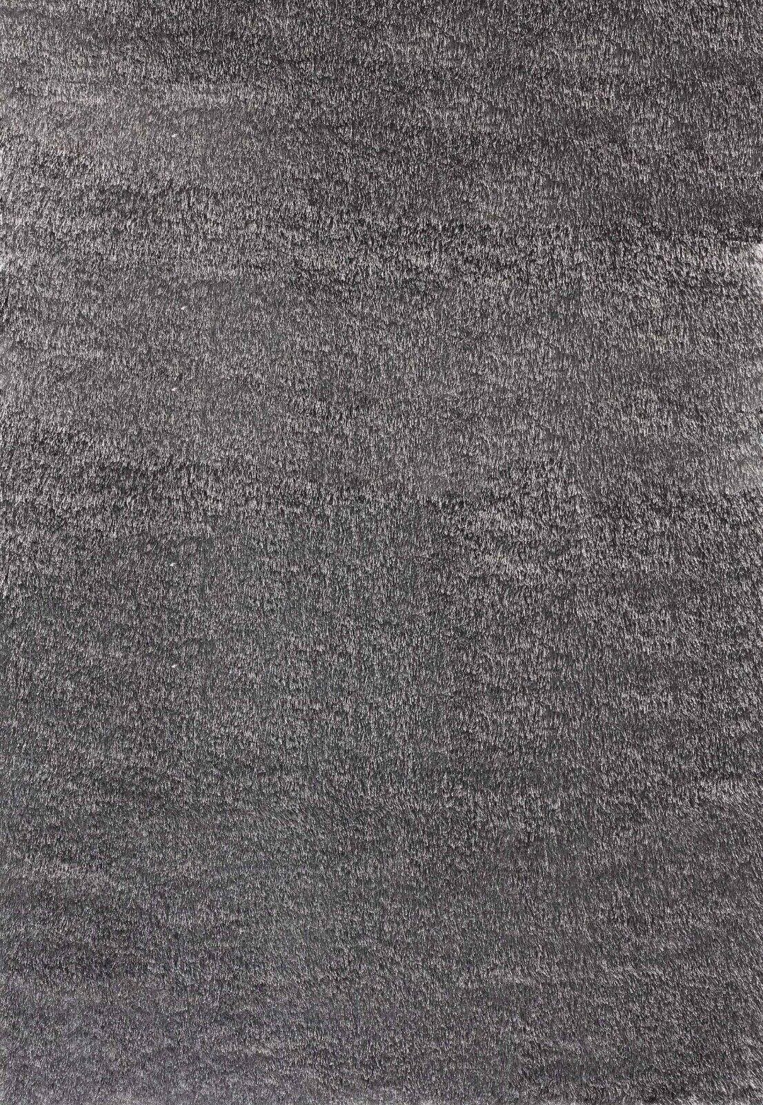 California Plain Shaggy Rug - Silver