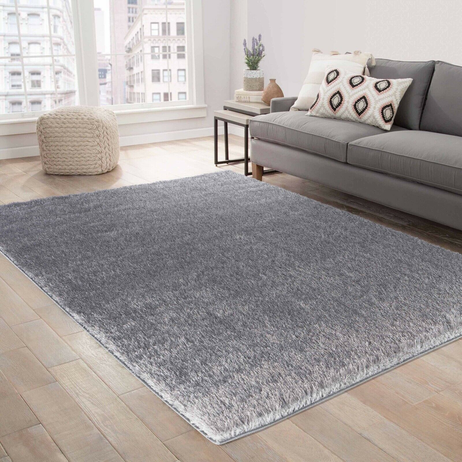 California Plain Shaggy Rug - 160x230 cm