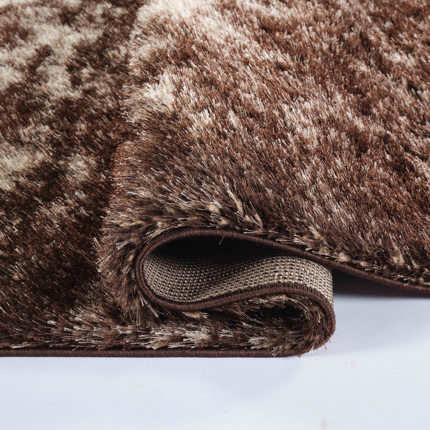 California Hand-Carved Shaggy Rug - Two Tone Bronze