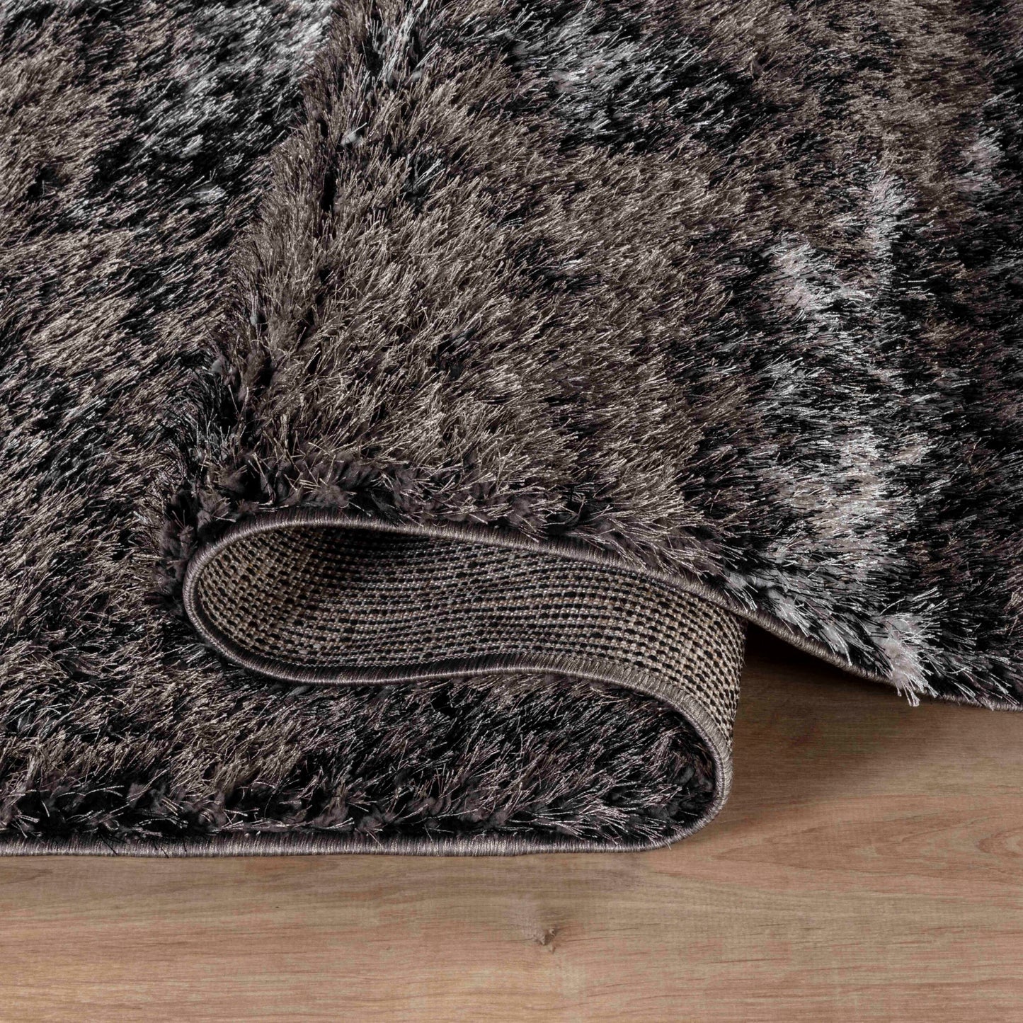 California Hand-Carved Shaggy Rug - Two Tone Bronze
