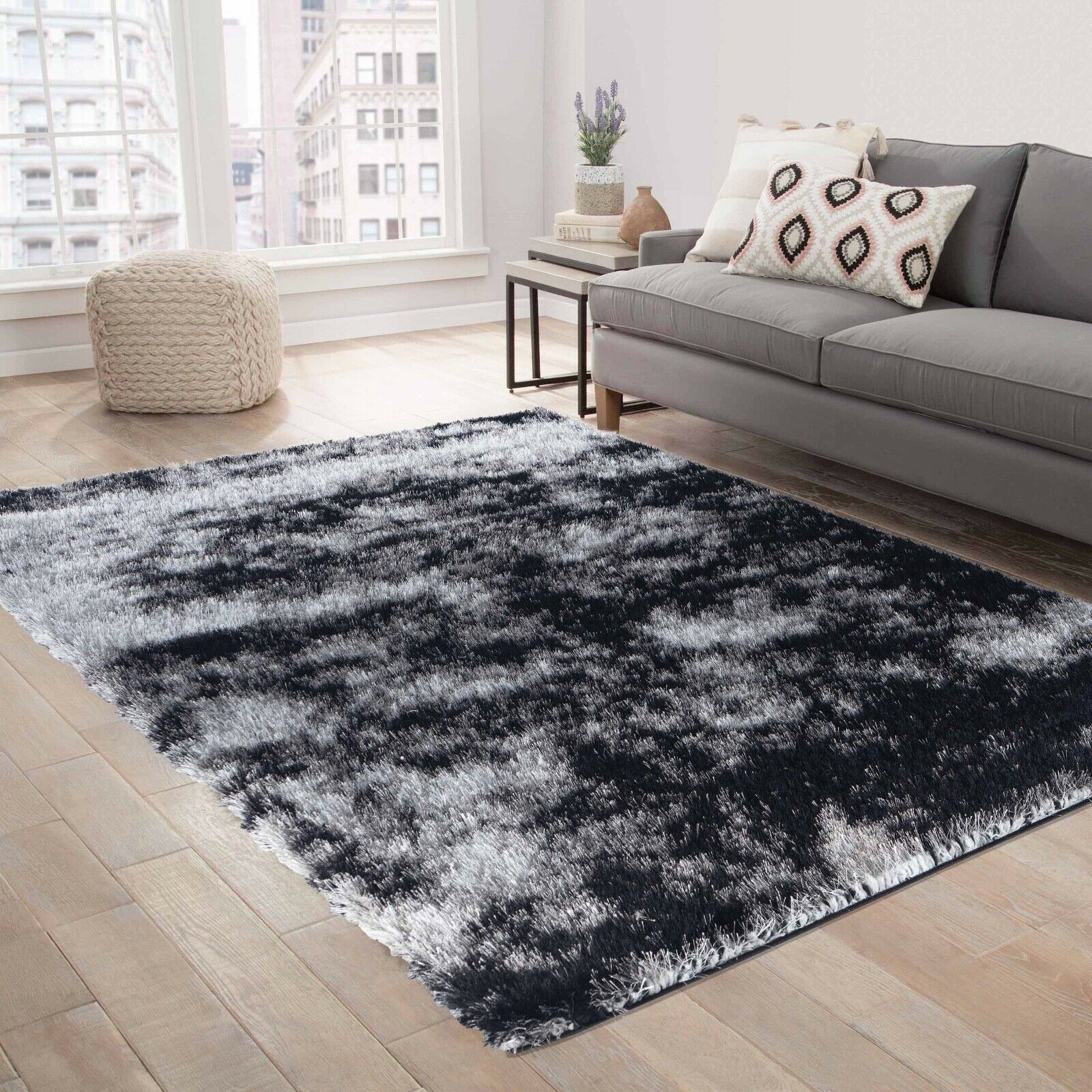 California Two-Tone  Shaggy Rug - Medium Sizes