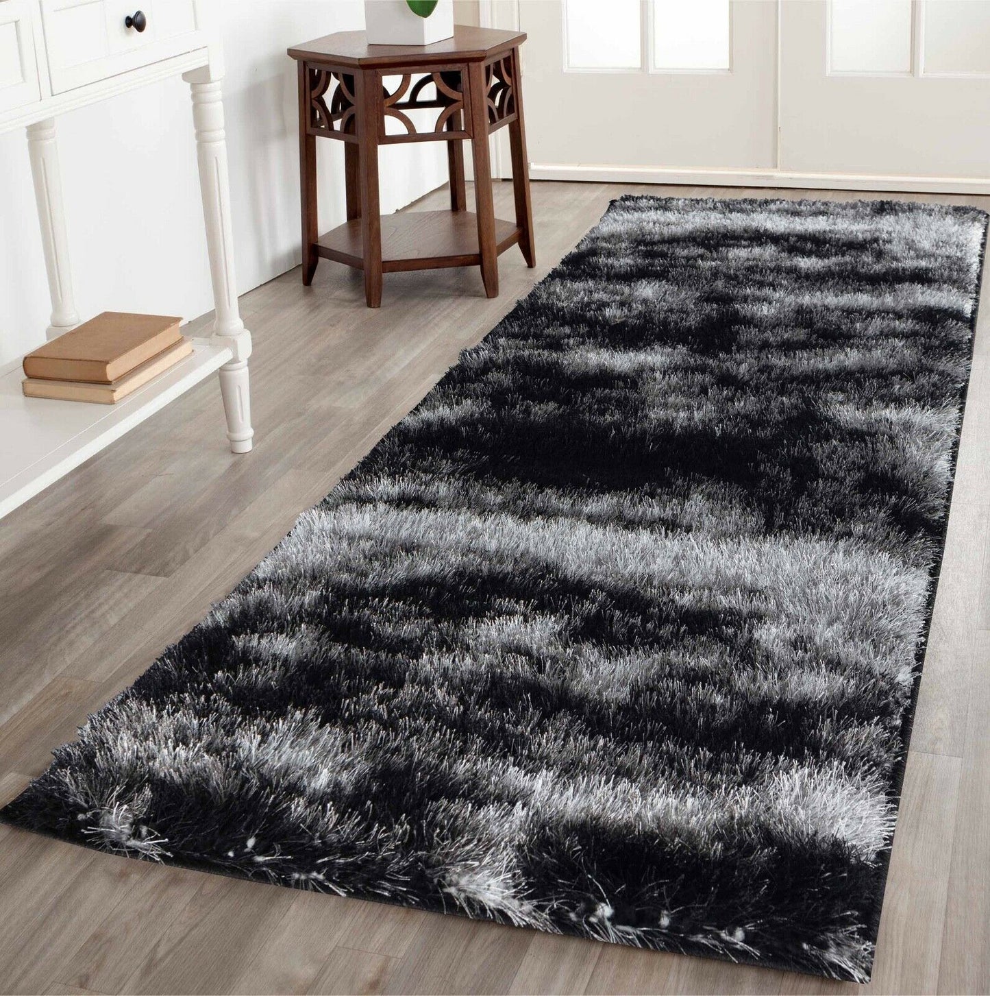 California Two-Tone Shaggy Rug - Dark Grey