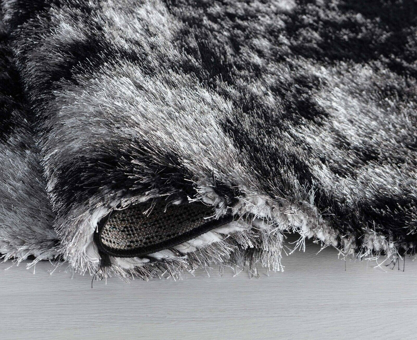 California Two-Tone Shaggy Rug - Dark Grey