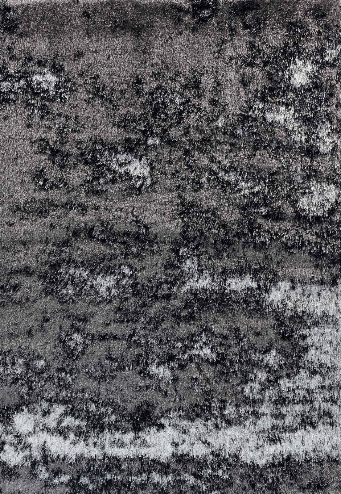 California Two-Tone Shaggy Rug - Silver