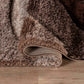 California Hand-Carved Shaggy Rug - Waves Bronze
