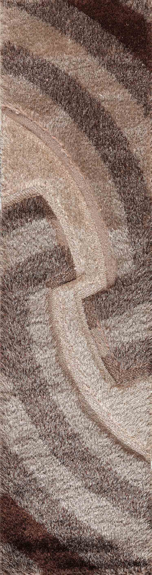 California Waves Shaggy Rug - Bronze
