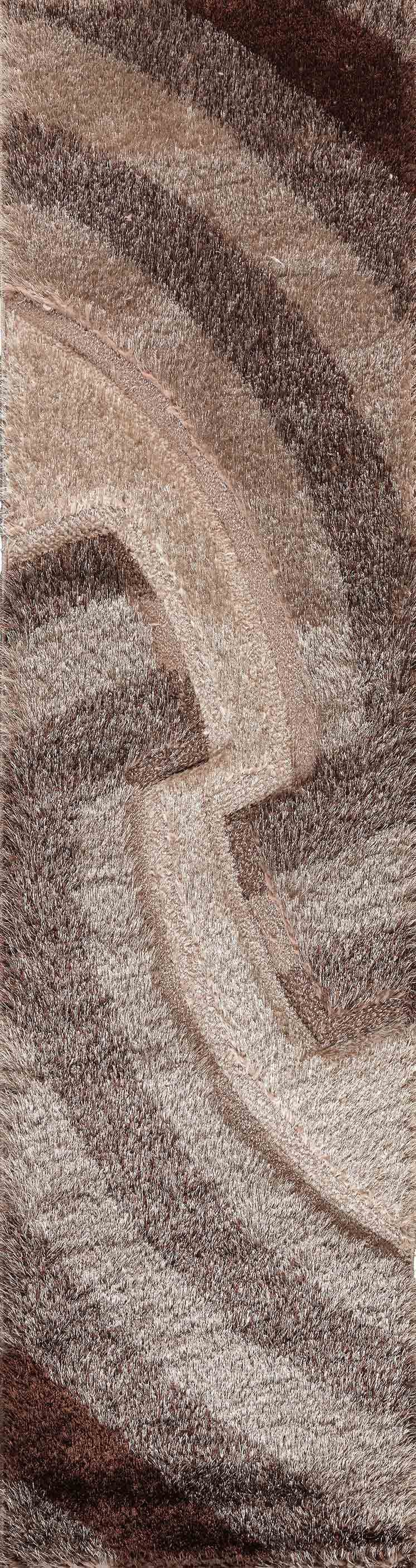 California Waves Shaggy Rug - Bronze