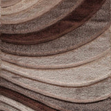 California Waves Shaggy Rug - Bronze