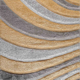 California Waves Shaggy Rug - Ochre