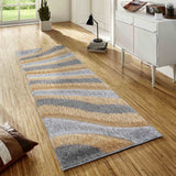 California Waves Shaggy Rug - Ochre