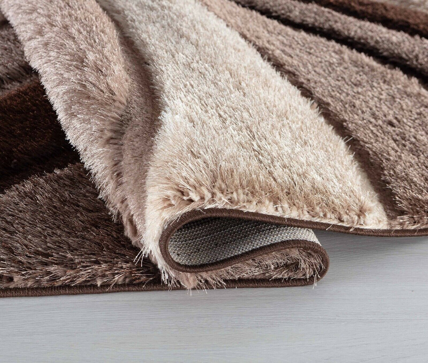 California Waves Shaggy Rug - Bronze