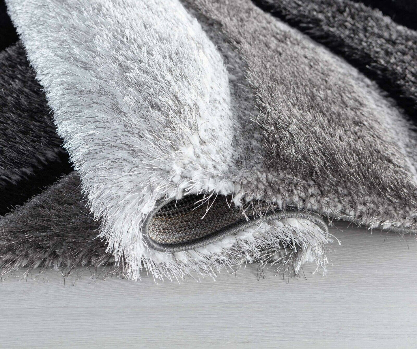 California Waves Shaggy Rug - Grey