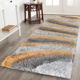 California Waves Shaggy Rug - Ochre